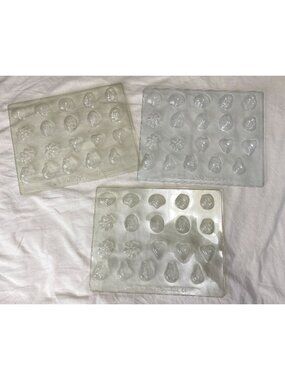 Vintage Sun Hill Ind Chocolate Candy Wax Soap Molds Fruit Nuts Hearts Shells